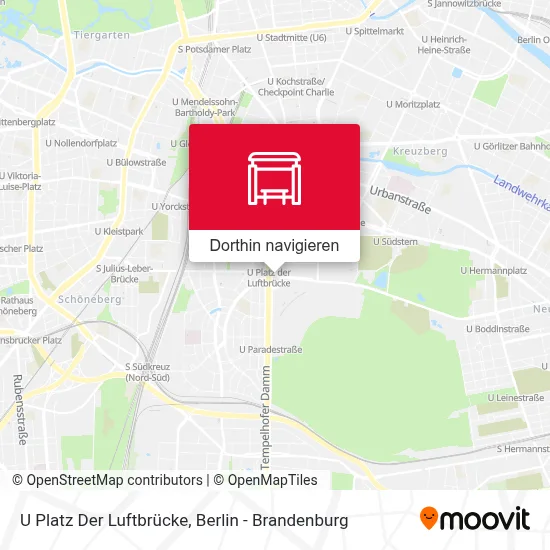 U Platz Der Luftbrücke Karte