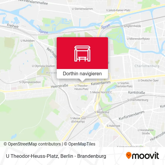 U Theodor-Heuss-Platz Karte