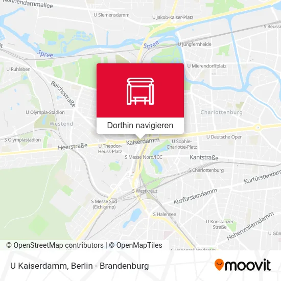 U Kaiserdamm Karte