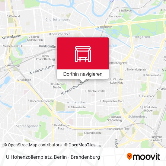 U Hohenzollernplatz Karte