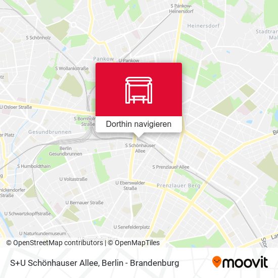 S+U Schönhauser Allee Karte