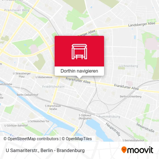 U Samariterstr. Karte