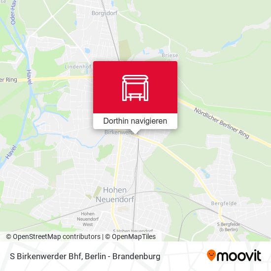 S Birkenwerder Bhf Karte