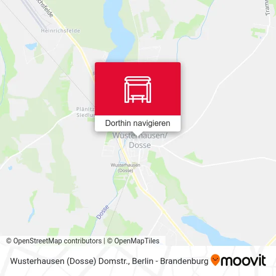 Wusterhausen (Dosse) Domstr. Karte