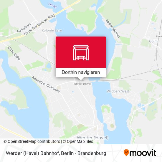 Werder (Havel) Bahnhof Karte
