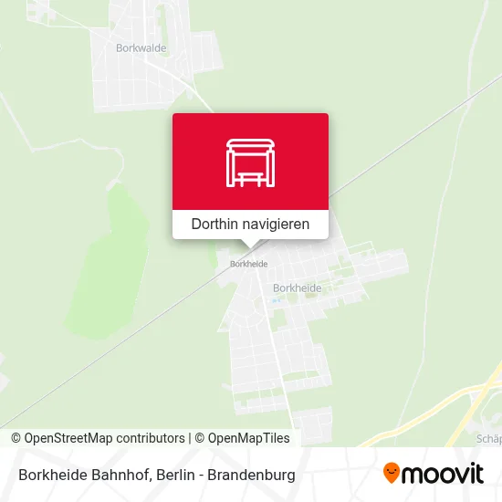 Borkheide Bahnhof Karte