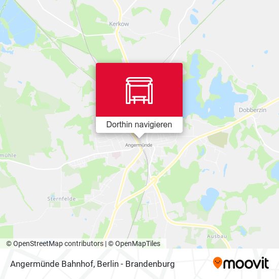 Angermünde Bahnhof Karte
