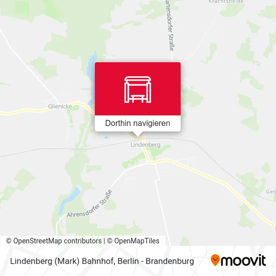 Lindenberg (Mark) Bahnhof Karte