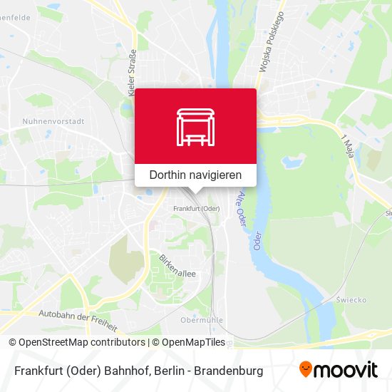 Frankfurt (Oder) Bahnhof Karte