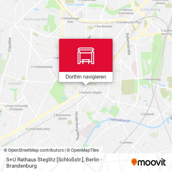 S+U Rathaus Steglitz [Schloßstr.] Karte