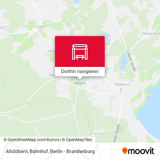 Altdöbern, Bahnhof Karte