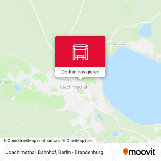 Joachimsthal, Bahnhof Karte