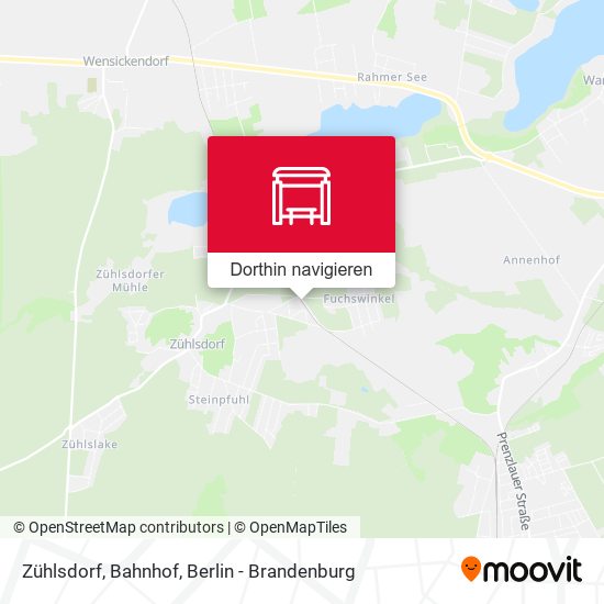 Zühlsdorf, Bahnhof Karte