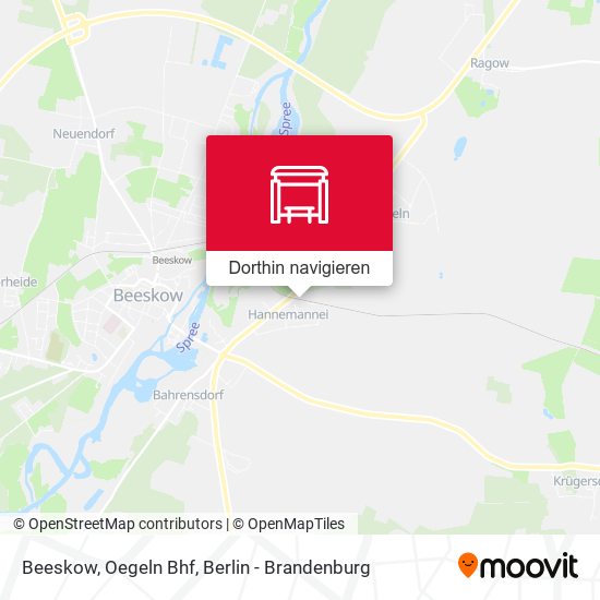 Beeskow, Oegeln Bhf Karte