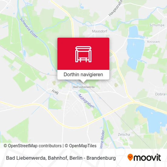 Bad Liebenwerda, Bahnhof Karte