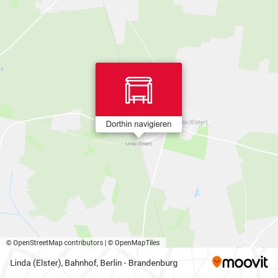 Linda (Elster), Bahnhof Karte