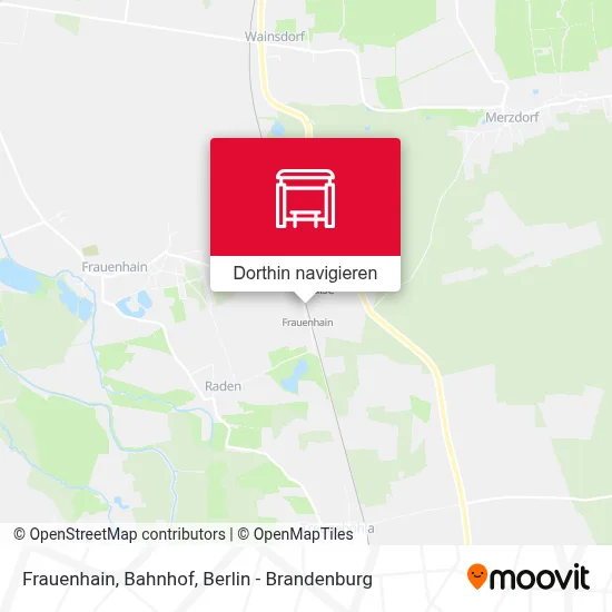 Frauenhain, Bahnhof Karte