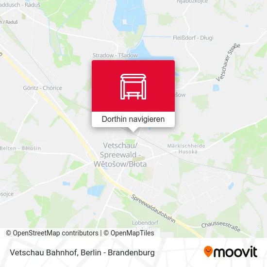 Vetschau Bahnhof Karte