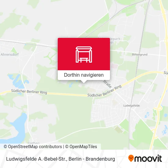 Ludwigsfelde A.-Bebel-Str. Karte