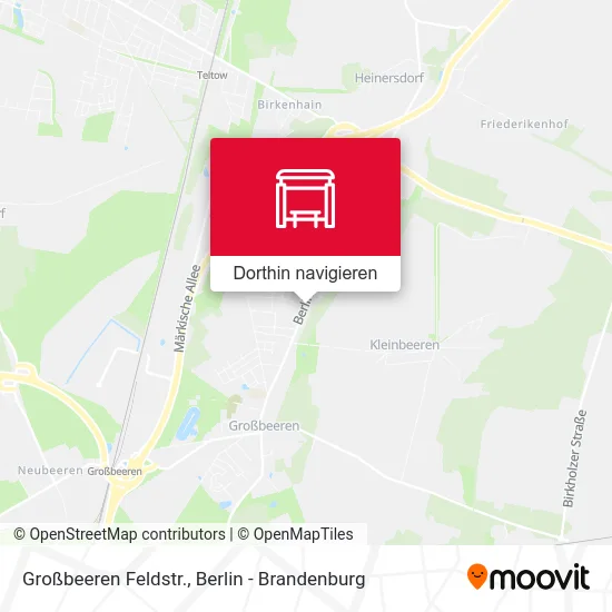 Großbeeren Feldstr. Karte