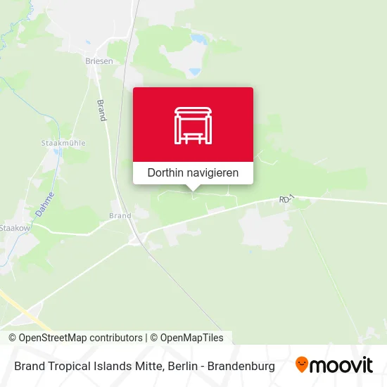 Brand Tropical Islands Mitte Karte