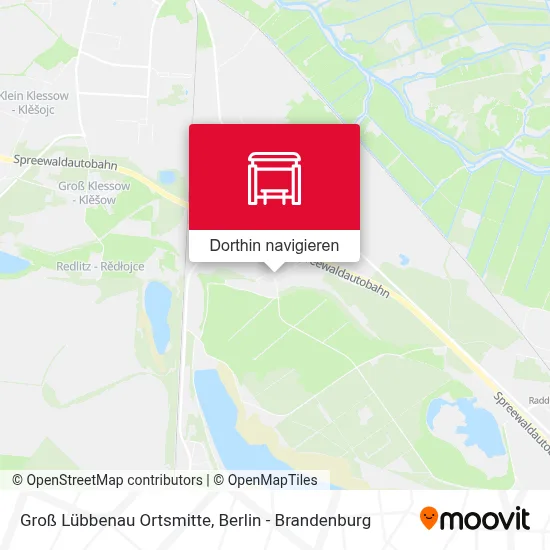 Groß Lübbenau Ortsmitte Karte