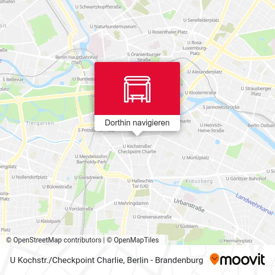 U Kochstr./Checkpoint Charlie Karte