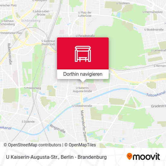 U Kaiserin-Augusta-Str. Karte