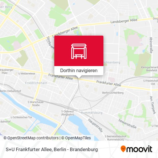 S+U Frankfurter Allee Karte