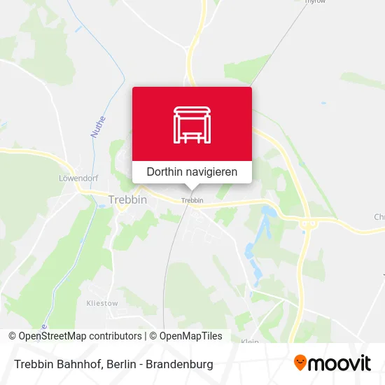 Trebbin Bahnhof Karte