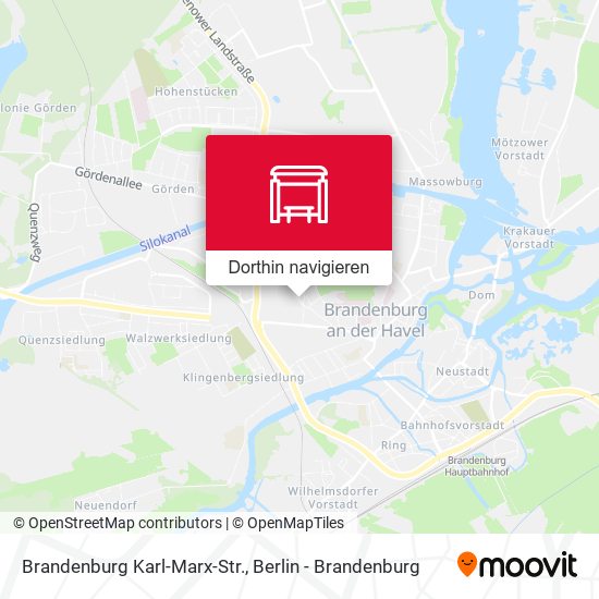 Brandenburg Karl-Marx-Str. Karte