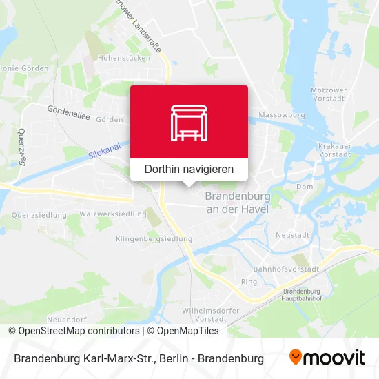 Brandenburg Karl-Marx-Str. Karte