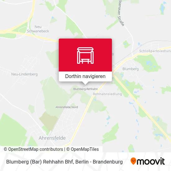 Blumberg (Bar) Rehhahn Bhf Karte