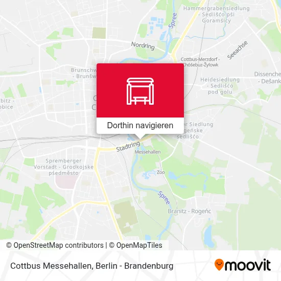 Cottbus Messehallen Karte