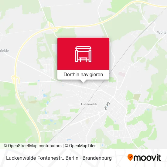 Luckenwalde Fontanestr. Karte
