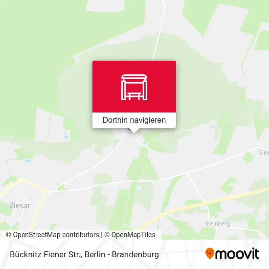 Bücknitz Fiener Str. Karte