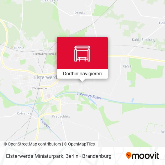 Elsterwerda Miniaturpark Karte