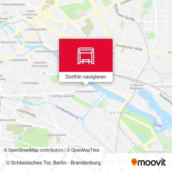 U Schlesisches Tor Karte