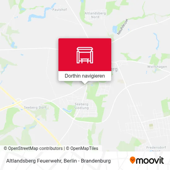 Altlandsberg Feuerwehr Karte