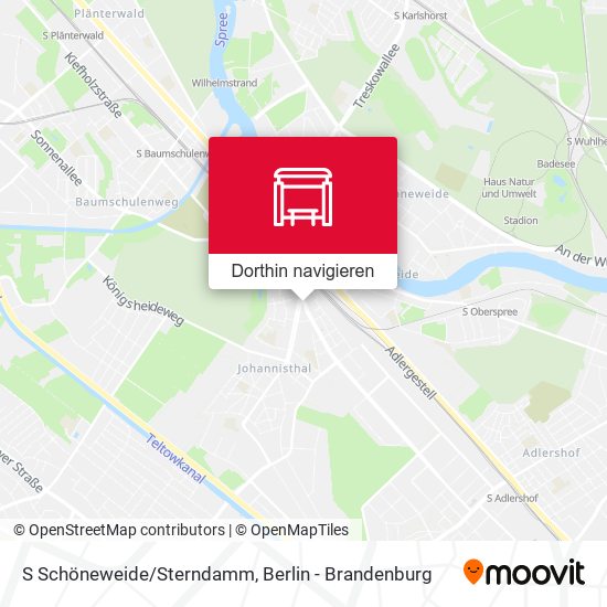 S Schöneweide/Sterndamm Karte