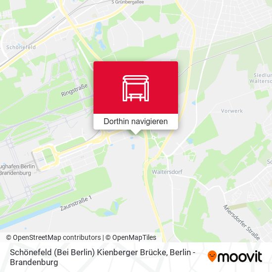 Schönefeld (Bei Berlin) Kienberger Brücke Karte