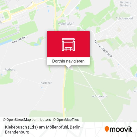 Kiekebusch (Lds) am Möllenpfuhl Karte