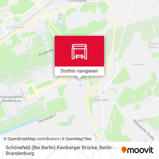 Schönefeld (Bei Berlin) Kienberger Brücke Karte