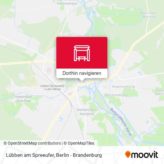 Lübben am Spreeufer Karte