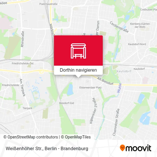 Weißenhöher Str. Karte