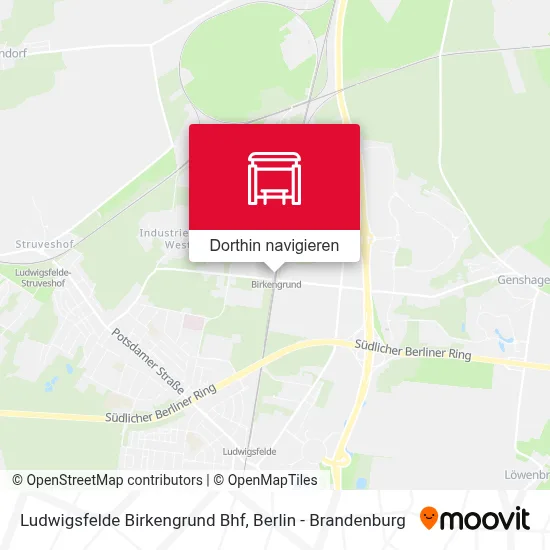 Ludwigsfelde Birkengrund Bhf Karte