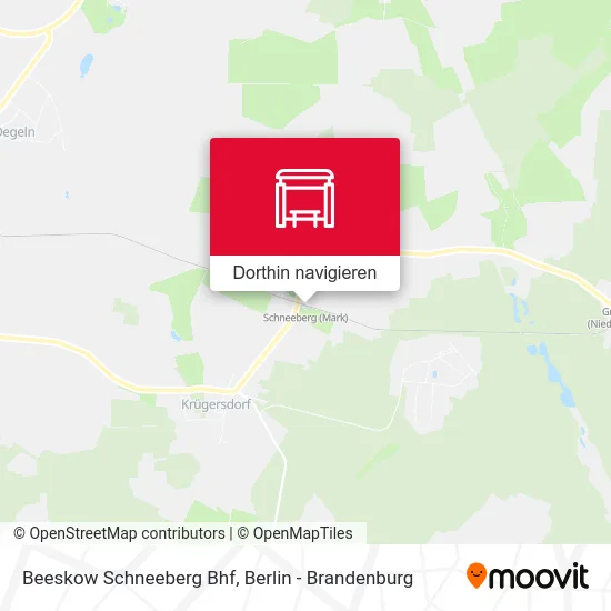 Beeskow Schneeberg Bhf Karte