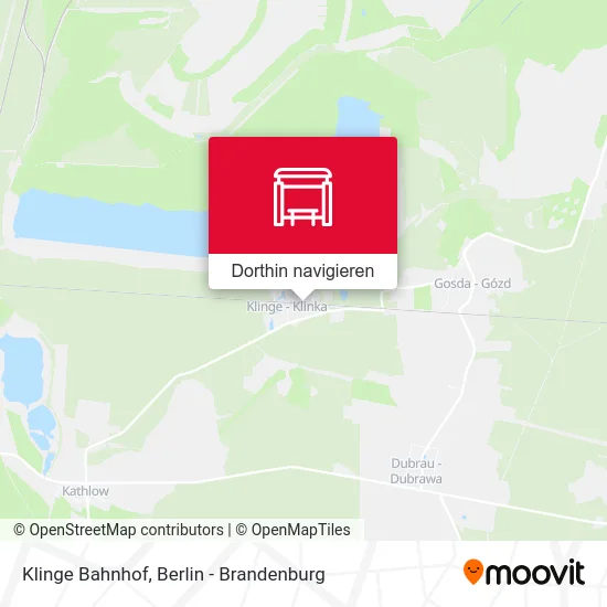 Klinge Bahnhof Karte