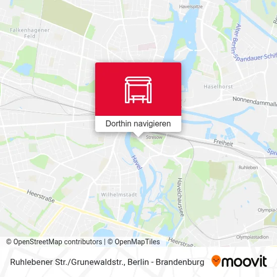 Ruhlebener Str./Grunewaldstr. Karte