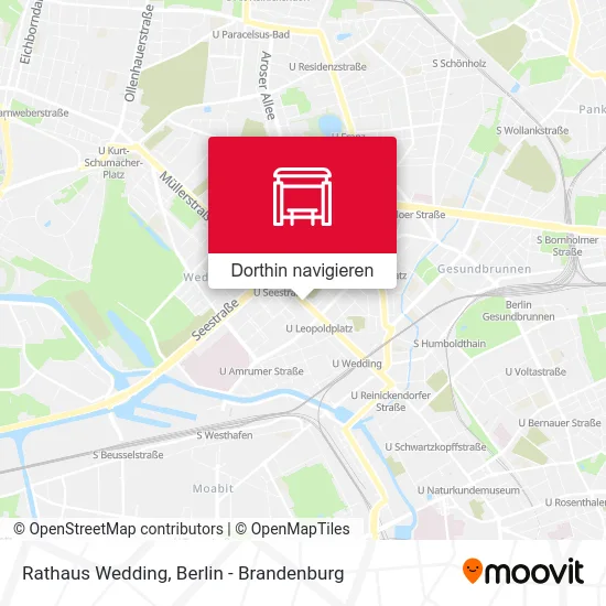 Rathaus Wedding Karte